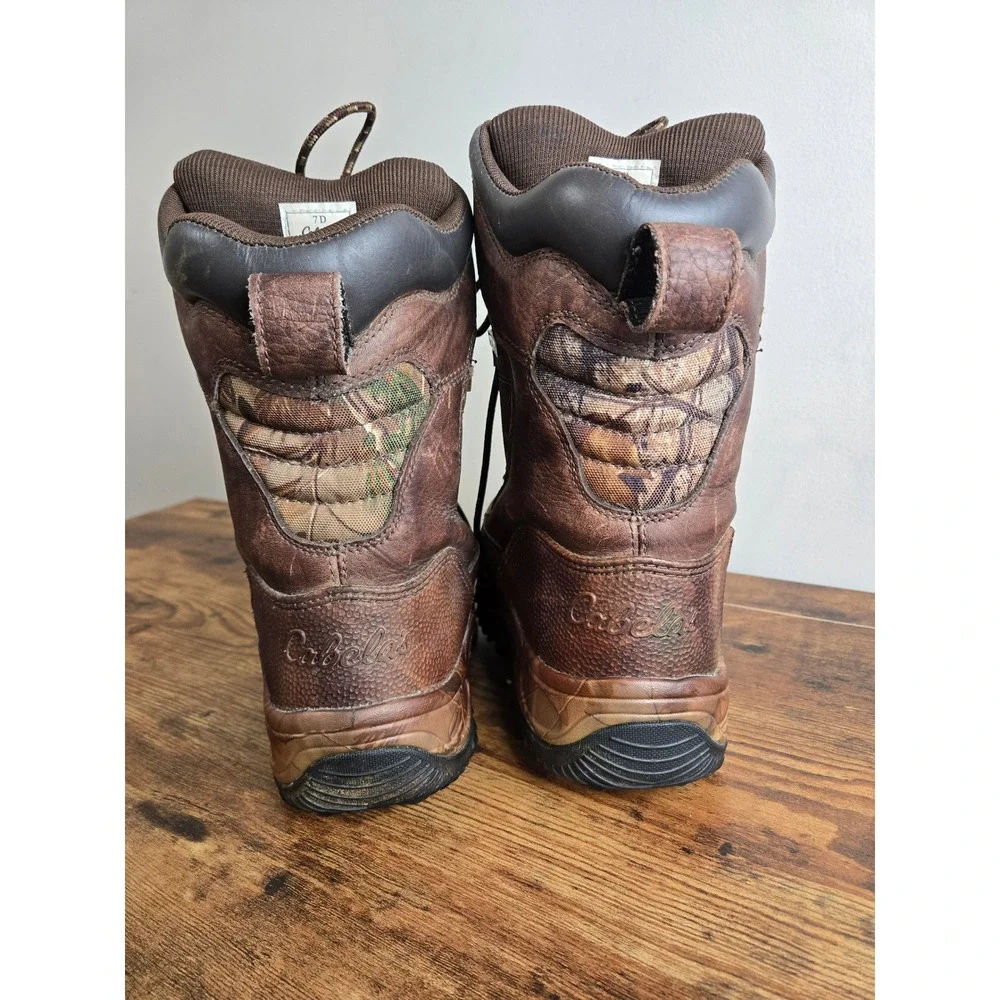 Cabelas Ultra 2000g Inferno Hunting Boots Men 7D Camo Thinsulate Ultra 81-3752
